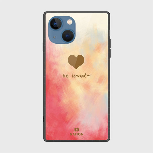 iPhone 13 Cover- Onation Heart Series - HQ Ultra Shine Premium Infinity Glass Soft Silicon Borders Case