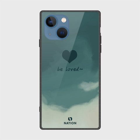iPhone 13 Cover- Onation Heart Series - HQ Ultra Shine Premium Infinity Glass Soft Silicon Borders Case