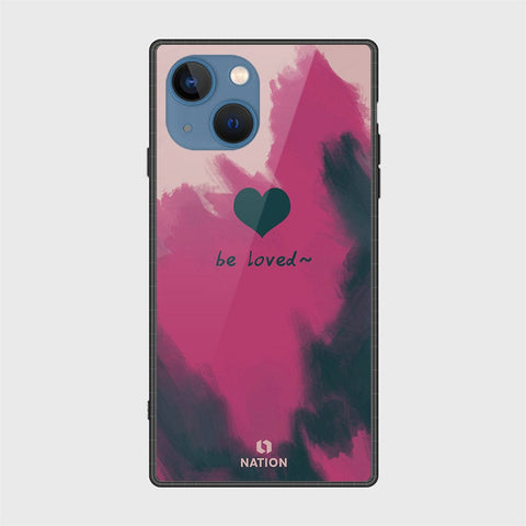 iPhone 13 Cover- Onation Heart Series - HQ Ultra Shine Premium Infinity Glass Soft Silicon Borders Case