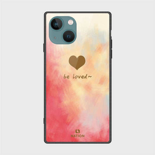 iPhone 14 Plus Cover- Onation Heart Series - HQ Ultra Shine Premium Infinity Glass Soft Silicon Borders Case
