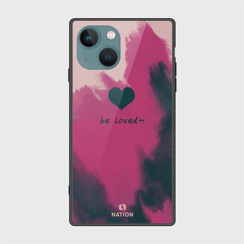 iPhone 14 Plus Cover- Onation Heart Series - HQ Ultra Shine Premium Infinity Glass Soft Silicon Borders Case