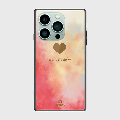 iPhone 14 Pro Cover- Onation Heart Series - HQ Ultra Shine Premium Infinity Glass Soft Silicon Borders Case