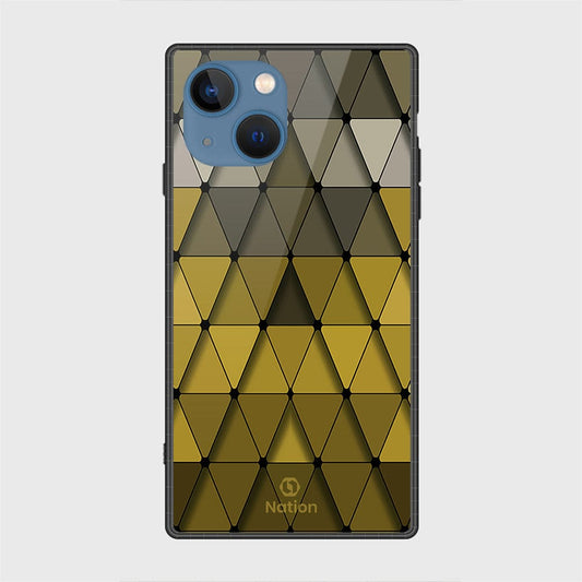 iPhone 13 Cover- Onation Pyramid Series - HQ Ultra Shine Premium Infinity Glass Soft Silicon Borders Case