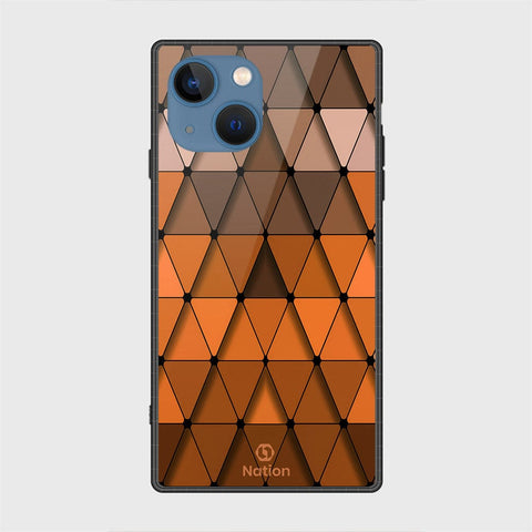 iPhone 13 Cover- Onation Pyramid Series - HQ Ultra Shine Premium Infinity Glass Soft Silicon Borders Case