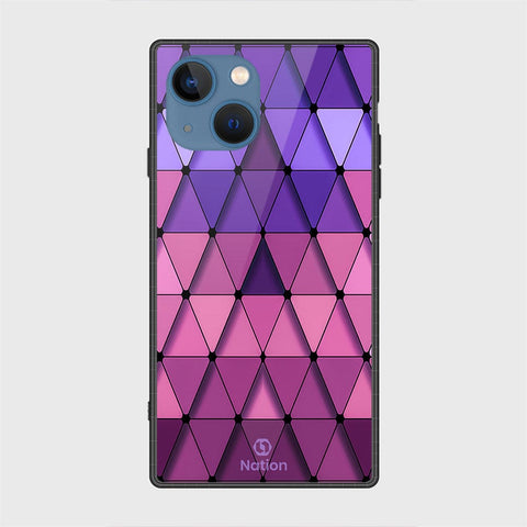 iPhone 13 Cover- Onation Pyramid Series - HQ Ultra Shine Premium Infinity Glass Soft Silicon Borders Case