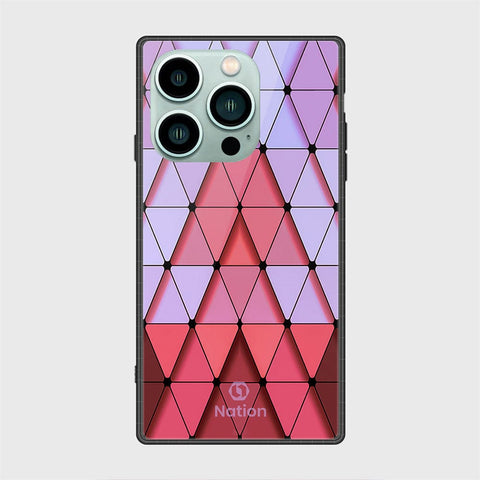iPhone 14 Pro Cover- Onation Pyramid Series - HQ Ultra Shine Premium Infinity Glass Soft Silicon Borders Case