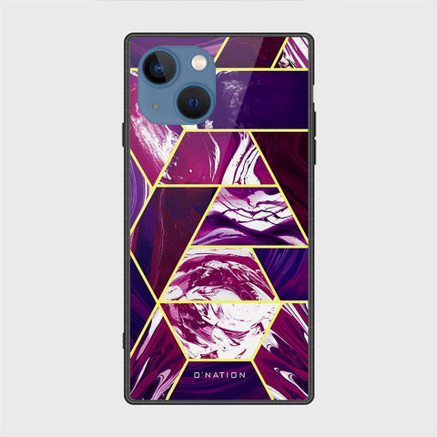 iPhone 13 Cover - O'Nation Shades of Marble Series - HQ Ultra Shine Premium Infinity Glass Soft Silicon Borders Case
