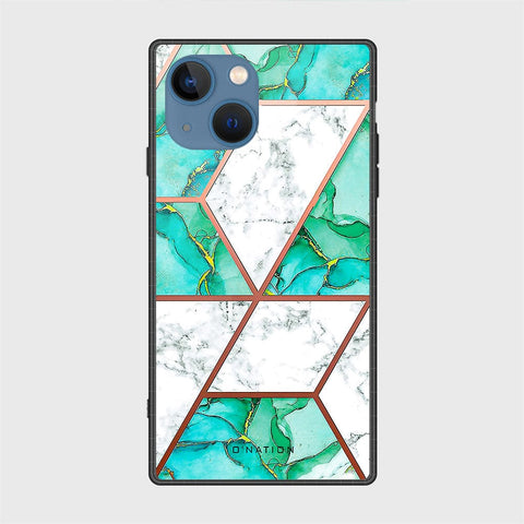 iPhone 13 Cover - O'Nation Shades of Marble Series - HQ Ultra Shine Premium Infinity Glass Soft Silicon Borders Case