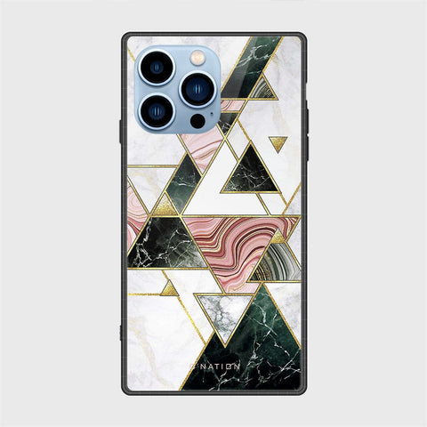 iPhone 13 Pro Cover - O'Nation Shades of Marble Series - HQ Ultra Shine Premium Infinity Glass Soft Silicon Borders Case