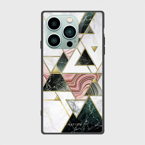 iPhone 14 Pro Max Cover - O'Nation Shades of Marble Series - HQ Ultra Shine Premium Infinity Glass Soft Silicon Borders Case