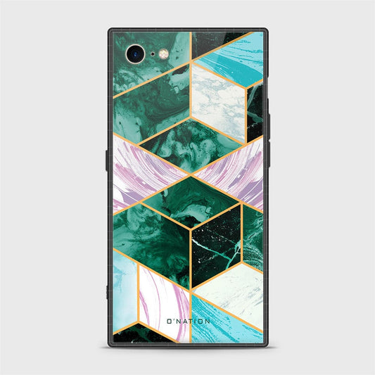 iPhone 7 Cover - O'Nation Shades of Marble Series - HQ Ultra Shine Premium Infinity Glass Soft Silicon Borders Case