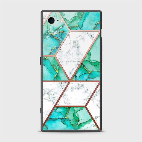 iPhone 7 Cover - O'Nation Shades of Marble Series - HQ Ultra Shine Premium Infinity Glass Soft Silicon Borders Case