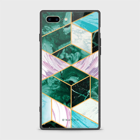 iPhone 7 Plus Cover - O'Nation Shades of Marble Series - HQ Ultra Shine Premium Infinity Glass Soft Silicon Borders Case