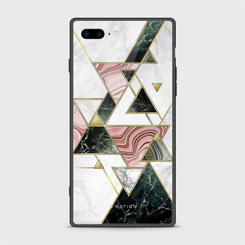 iPhone 7 Plus Cover - O'Nation Shades of Marble Series - HQ Ultra Shine Premium Infinity Glass Soft Silicon Borders Case