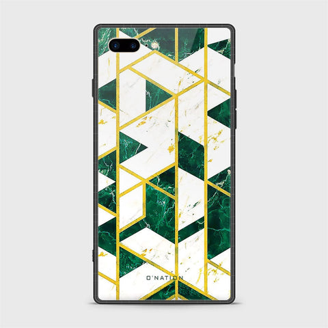 iPhone 7 Plus Cover - O'Nation Shades of Marble Series - HQ Ultra Shine Premium Infinity Glass Soft Silicon Borders Case