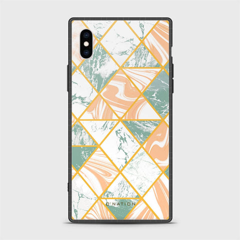 iPhone X Cover - O'Nation Shades of Marble Series - HQ Ultra Shine Premium Infinity Glass Soft Silicon Borders Case