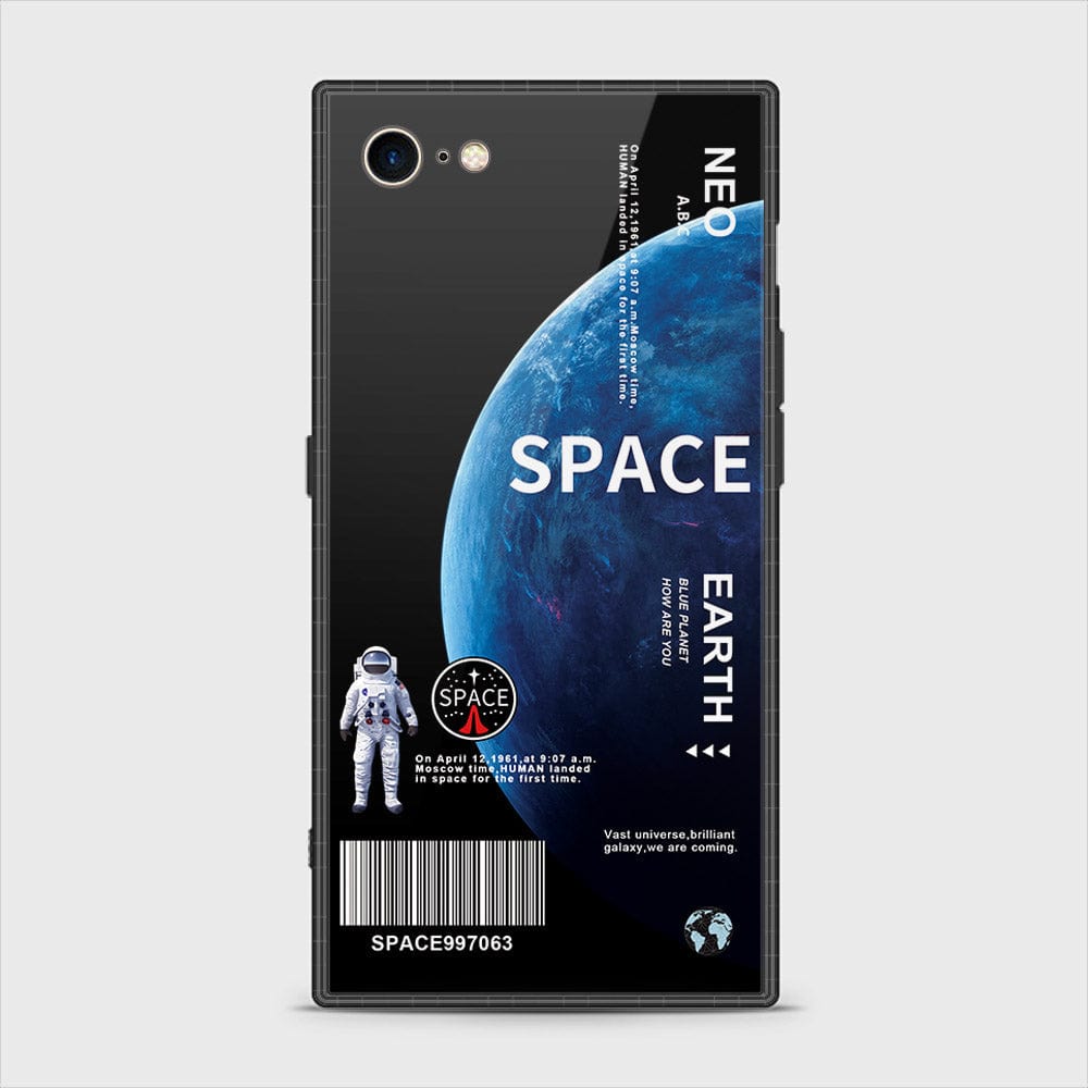 iPhone 8 / 7 Cover - Limitless Series - HQ Ultra Shine Premium Infinity Glass Soft Silicon Borders Case (Fast Delivery)