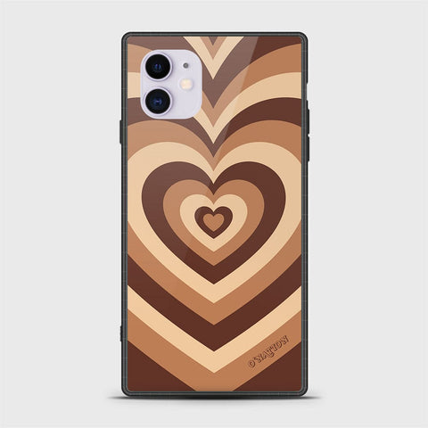 iPhone 11 Cover - O'Nation Heartbeat Series - HQ Ultra Shine Premium Infinity Glass Soft Silicon Borders Case