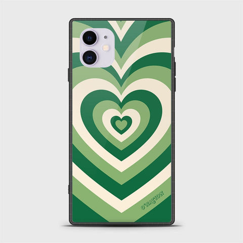 iPhone 11 Cover - O'Nation Heartbeat Series - HQ Ultra Shine Premium Infinity Glass Soft Silicon Borders Case