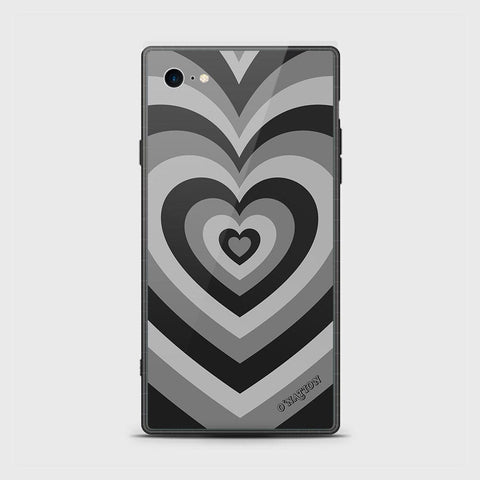 iPhone 8 / 7 Cover - O'Nation Heartbeat Series - HQ Ultra Shine Premium Infinity Glass Soft Silicon Borders Case