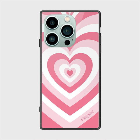 iPhone 14 Pro Cover - O'Nation Heartbeat Series - HQ Ultra Shine Premium Infinity Glass Soft Silicon Borders Case