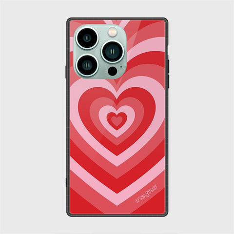 iPhone 14 Pro Cover - O'Nation Heartbeat Series - HQ Ultra Shine Premium Infinity Glass Soft Silicon Borders Case