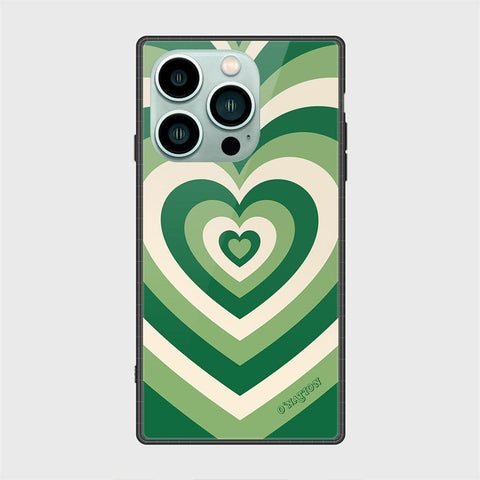 iPhone 14 Pro Max Cover - O'Nation Heartbeat Series - HQ Ultra Shine Premium Infinity Glass Soft Silicon Borders Case