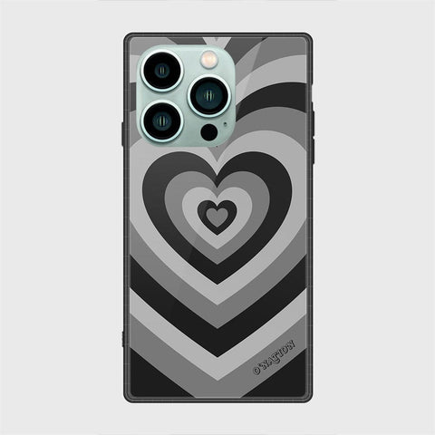 iPhone 14 Pro Max Cover - O'Nation Heartbeat Series - HQ Ultra Shine Premium Infinity Glass Soft Silicon Borders Case