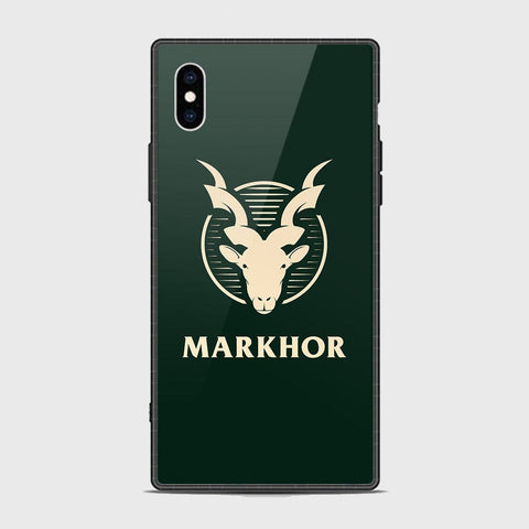 iiPhone XS / X Cover - Markhor Series - HQ Ultra Shine Premium Infinity Glass Soft Silicon Borders Case