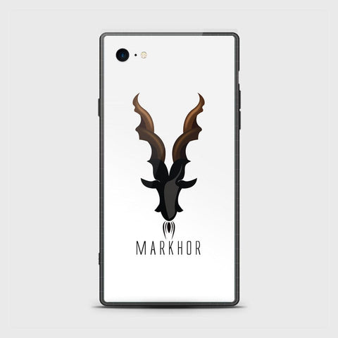 iPhone 8 / 7 Cover - Markhor Series - HQ Ultra Shine Premium Infinity Glass Soft Silicon Borders Case