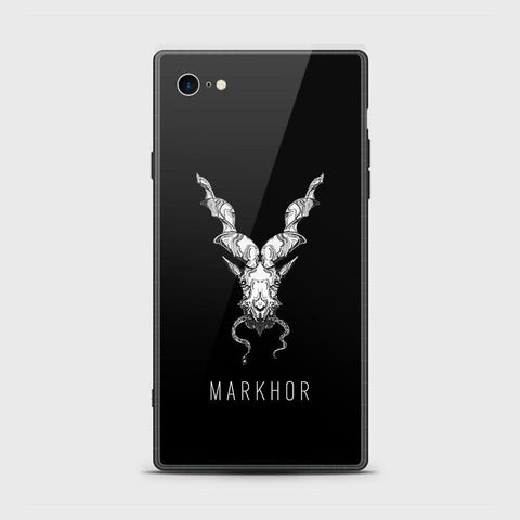 iPhone 8 / 7 Cover - Markhor Series - HQ Ultra Shine Premium Infinity Glass Soft Silicon Borders Case