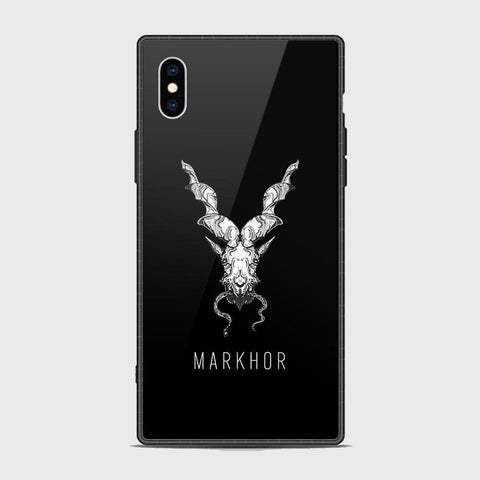 iiPhone XS / X Cover - Markhor Series - HQ Ultra Shine Premium Infinity Glass Soft Silicon Borders Case