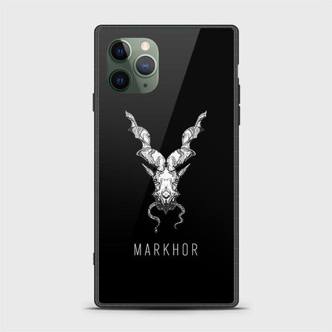 iPhone 11 Pro Max Cover - Markhor Series - HQ Ultra Shine Premium Infinity Glass Soft Silicon Borders Case (Fast Delivery) (H)