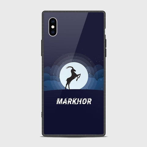 iiPhone XS / X Cover - Markhor Series - HQ Ultra Shine Premium Infinity Glass Soft Silicon Borders Case