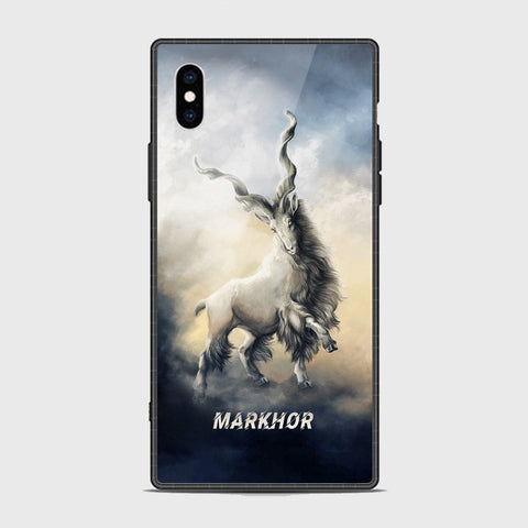 iiPhone XS / X Cover - Markhor Series - HQ Ultra Shine Premium Infinity Glass Soft Silicon Borders Case