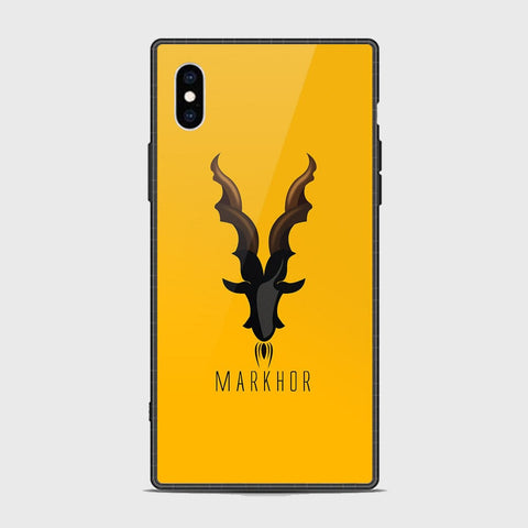 iiPhone XS / X Cover - Markhor Series - HQ Ultra Shine Premium Infinity Glass Soft Silicon Borders Case