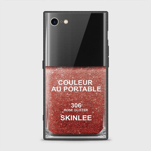iPhone 8 / 7 Cover - Couleur Au Portable Series - HQ Ultra Shine Premium Infinity Glass Soft Silicon Borders Case