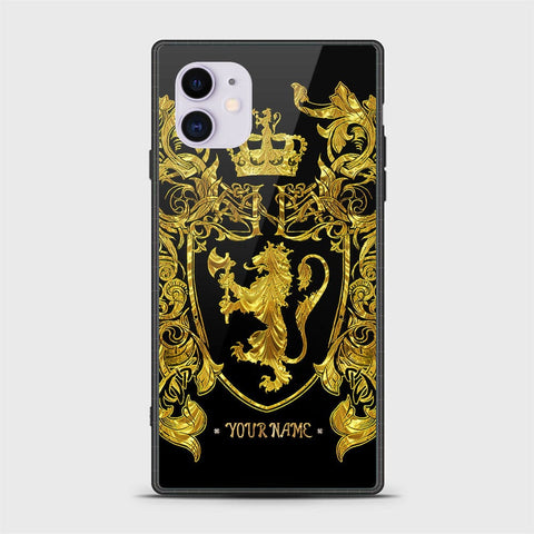 iPhone 11 Cover - Gold Series - HQ Ultra Shine Premium Infinity Glass Soft Silicon Borders Case