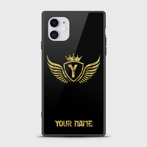 iPhone 11 Cover - Gold Series - HQ Ultra Shine Premium Infinity Glass Soft Silicon Borders Case