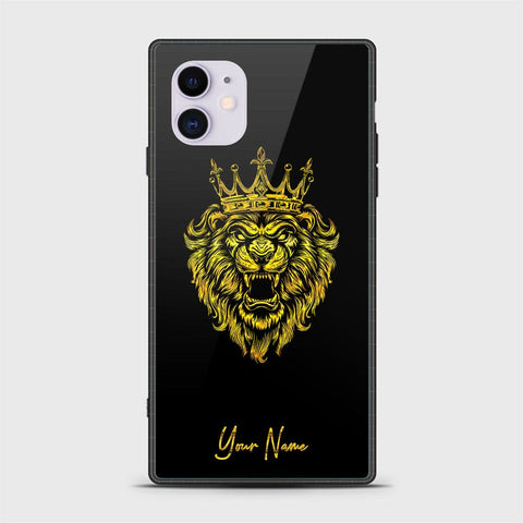 iPhone 11 Cover - Gold Series - HQ Ultra Shine Premium Infinity Glass Soft Silicon Borders Case