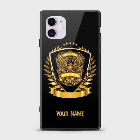 iPhone 11 Cover - Gold Series - HQ Ultra Shine Premium Infinity Glass Soft Silicon Borders Case