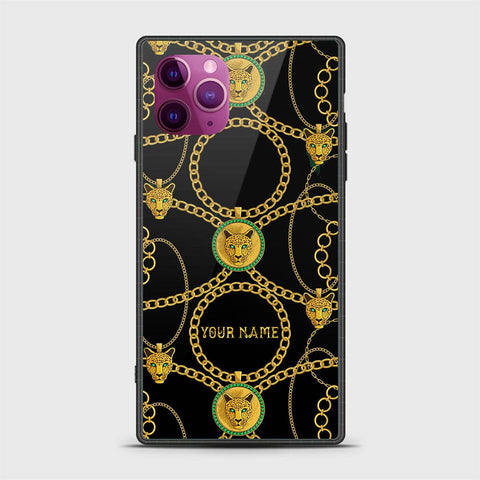 iPhone 11 Pro Cover - Gold Series - HQ Ultra Shine Premium Infinity Glass Soft Silicon Borders Case
