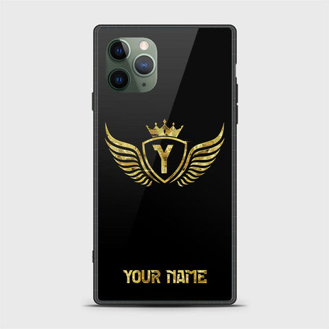 iPhone 11 Pro Max Cover - Gold Series - HQ Ultra Shine Premium Infinity Glass Soft Silicon Borders Case