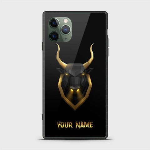 iPhone 11 Pro Max Cover - Gold Series - HQ Ultra Shine Premium Infinity Glass Soft Silicon Borders Case