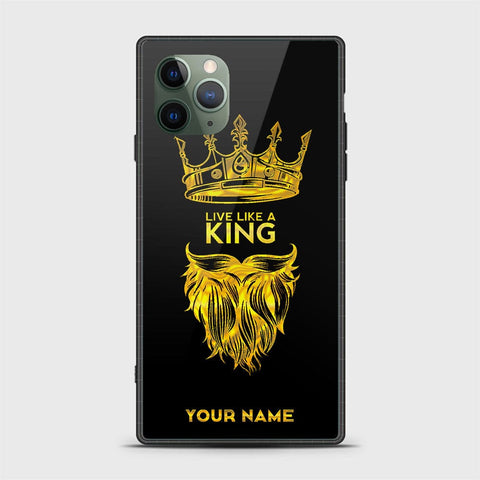 iPhone 11 Pro Max Cover - Gold Series - HQ Ultra Shine Premium Infinity Glass Soft Silicon Borders Case