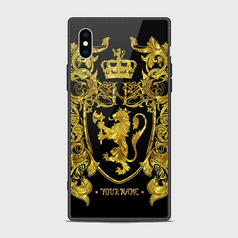 iPhone XS / X Cover - Gold Series - HQ Ultra Shine Premium Infinity Glass Soft Silicon Borders Case