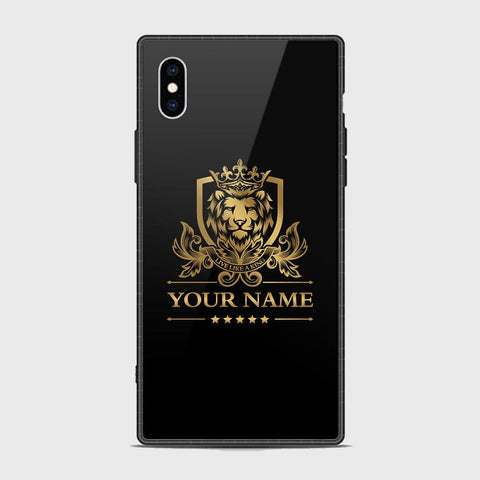 iPhone XS / X Cover - Gold Series - HQ Ultra Shine Premium Infinity Glass Soft Silicon Borders Case