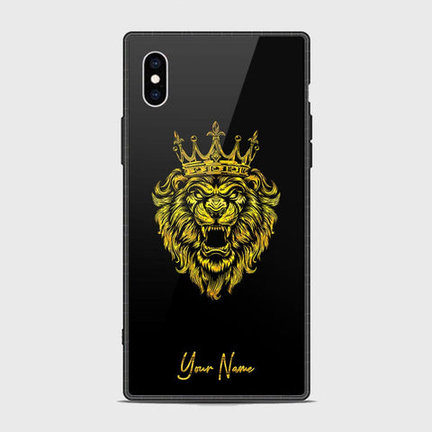 iPhone XS / X Cover - Gold Series - HQ Ultra Shine Premium Infinity Glass Soft Silicon Borders Case