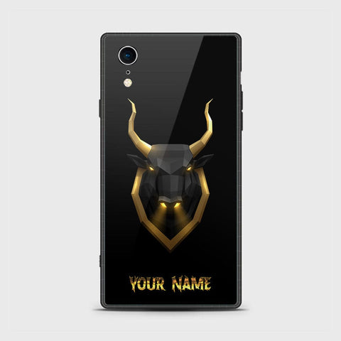 iPhone XR Cover - Gold Series - HQ Ultra Shine Premium Infinity Glass Soft Silicon Borders Case