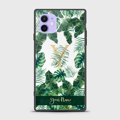 iPhone 12 Cover -Personalized Alphabet Series - HQ Ultra Shine Premium Infinity Glass Soft Silicon Borders Case